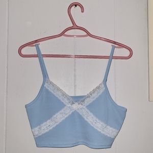 Blue Cropped Cami